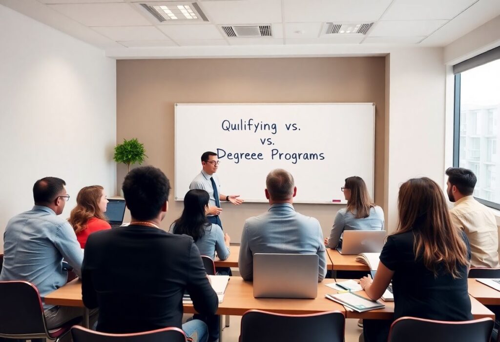 Quelle est la différence entre formation qualifiante et diplômante ?