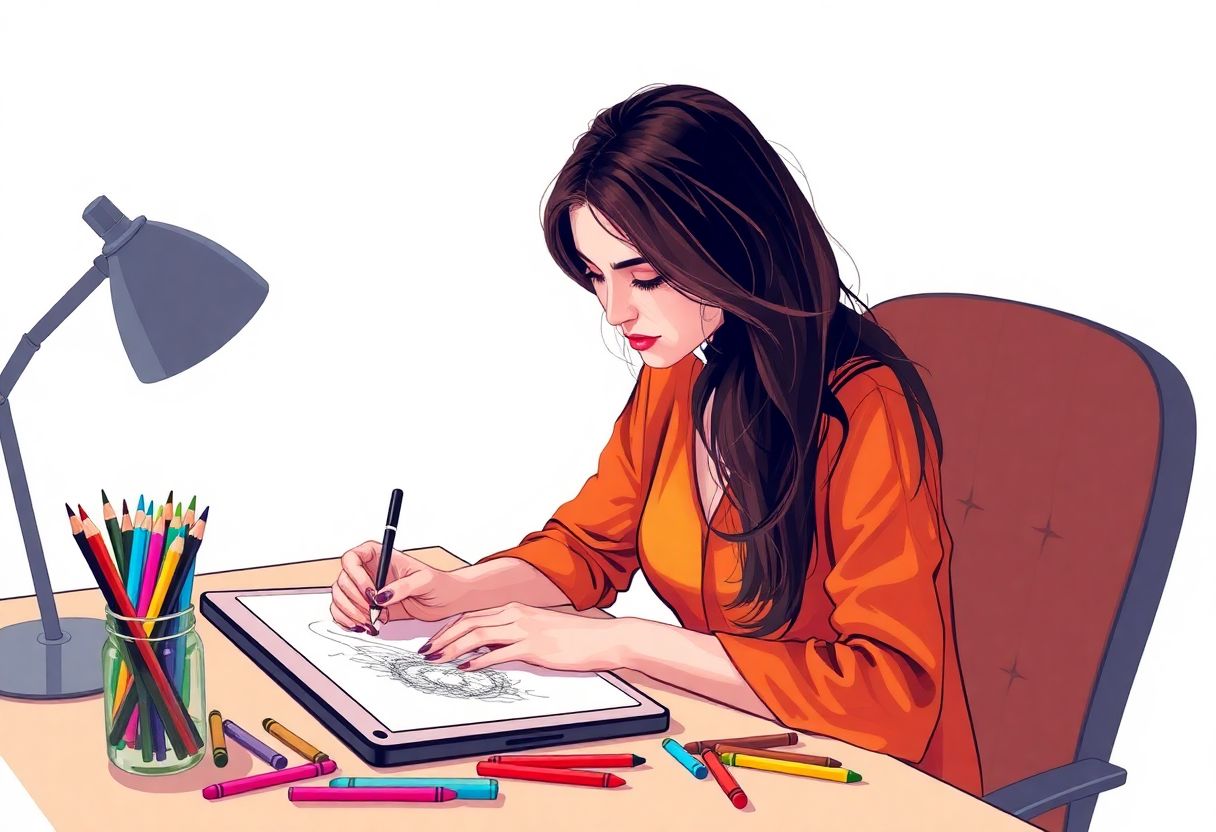 Devenir illustratrice : compétences, formations et opportunités de carrière